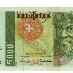 5000 Escudos - Portugal 1995-98 Bela