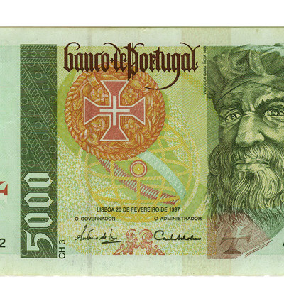 5000 Escudos - Portugal 1995-98 Bela