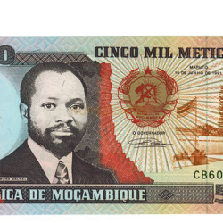 5000 Meticais - Moçambique 1991 NOVA