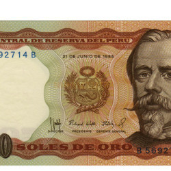 5000 Soles Oro - Peru 1985