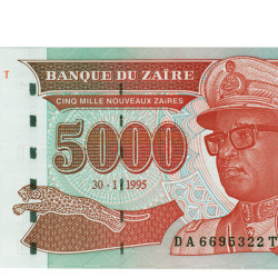 5000 Novos Zaires - Zaire 1995