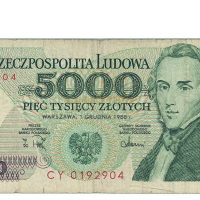 5000 Zloty - Polonia 1988
