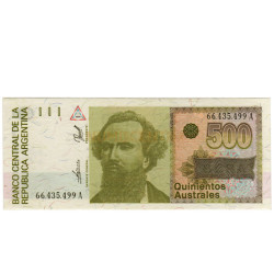 500 Australes - Argentina 1988