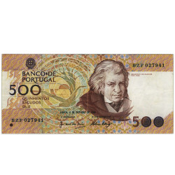500 Escudos - Portugal 4-10-1989 Bela