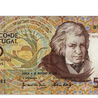 500 Escudos - Portugal 4-10-1989 Bela