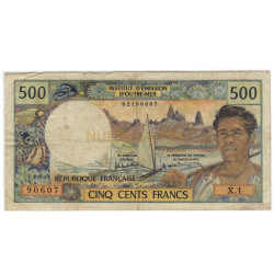 500 Francos - Nova Caledonia 1972