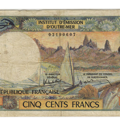 500 Francos - Nova Caledonia 1972