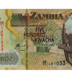 500 Kwacha - Zambia 2003