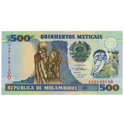 500 Meticais - Moçambique 1991 NOVA