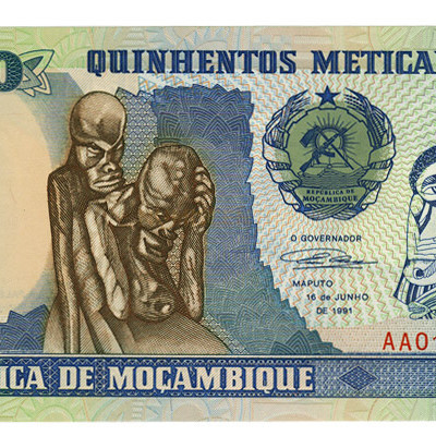 500 Meticais - Moçambique 1991 NOVA