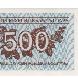 500 Talonas - Lituania 1992