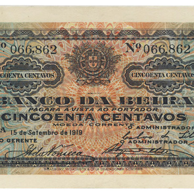 50 Centavos - Portugal 15-9-1919 Bela