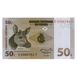 50 Centimes - Congo 1997 NOVA