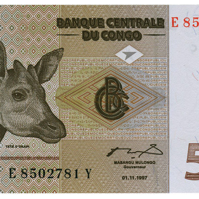 50 Centimes - Congo 1997 NOVA