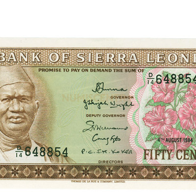50 Centimos - Serra Leoa 1984 Nova