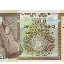 50 Francos - Burundi 2005