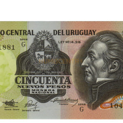 50 Pesos - Uruguai 1988
