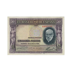 50 Pesetas Espanha 1935 MBC+