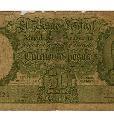 50 Pesos - Argentina 1968