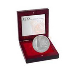 Moeda 5€ 150 Anos 1 Selo Português 2003 Prata Proof