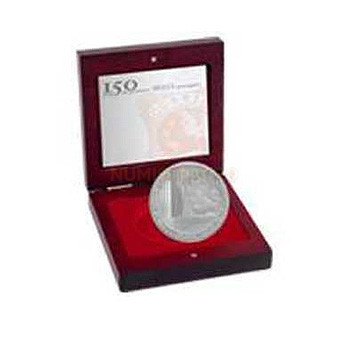 Moeda 5€ 150 Anos 1 Selo Português 2003 Prata Proof