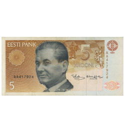 5 Krooni - Estonia 1991 Nova