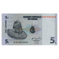 5 Centimes - Congo 1997 NOVA