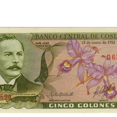 5 Colones - Costa Rica 1992