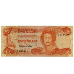 5 Dollars - Bahamas 1984