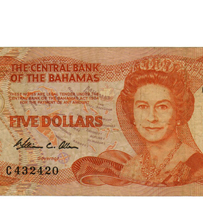 5 Dollars - Bahamas 1984