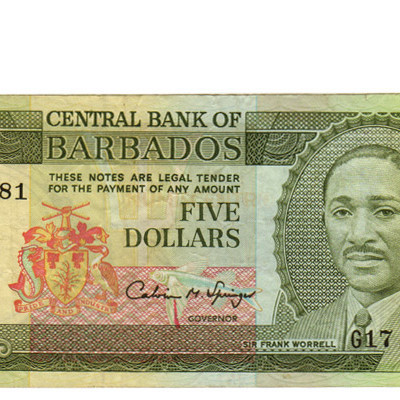 5 Dollars - Barbados 1995