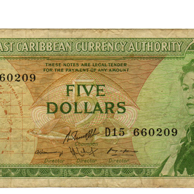 5 Dollars - Caraibas 1965