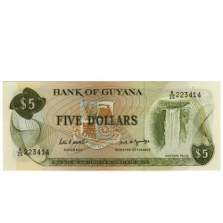 5 Dollars - Guiana 1989