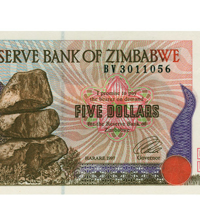 5 Dólar - Zimbabue 1997