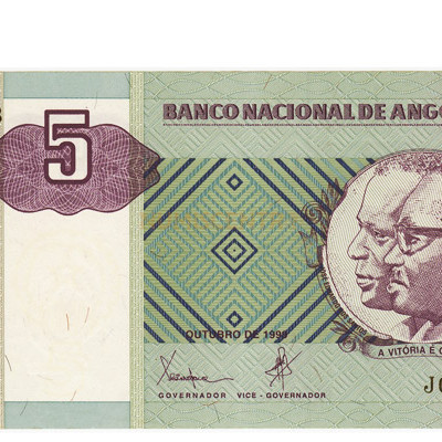 5 Kuanzas - Angola 1999 NOVA