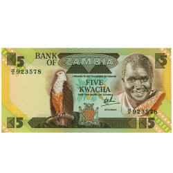 5 Kwacha - Zambia 1989