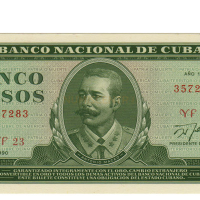 5 Pesos - Cuba 1990