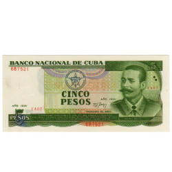 5 Pesos - Cuba 1991