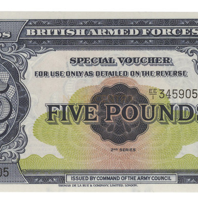 5 Pounds Inglaterra 1958