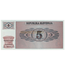 5 Tolarjev - Eslovenia 1990 Nova