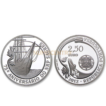 Moeda 2,5€ 75 Anos do Navio Escola Sagres 2012