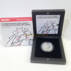 Moeda 2,5€ 75 Anos do Navio Escola Sagres 2012 Prata Proof