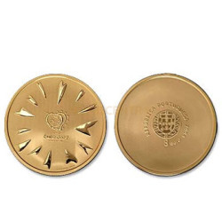Moeda Comemorativa Futebol O Golo 2003 Ouro Proof