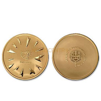 Moeda Comemorativa Futebol O Golo 2003 Ouro Proof