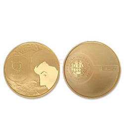 Moeda Comemorativa Futebol O Remate 2004 Ouro Proof