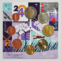 Set Moedas Euro Países Baixos em blister 2024
