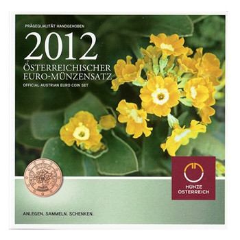 BNC - Áustria 2012 com moeda 2€ comemorativa
