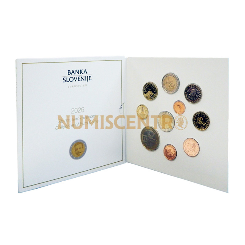Carteira BNC Eslovénia 2026 10 moedas