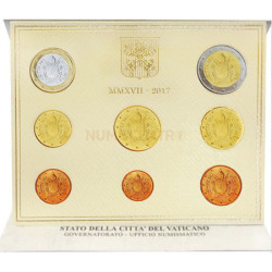 BNC - Vaticano 2017 8 Moedas (MOEDAS COM O BRASÃO DE ARMAS DO PAPA FRANCISCO)