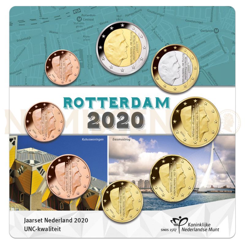 Set Moedas Euro Países Baixos em blister 2020